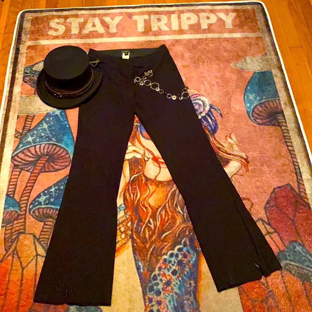 Bebe black flair dressy trouser pants 🖤